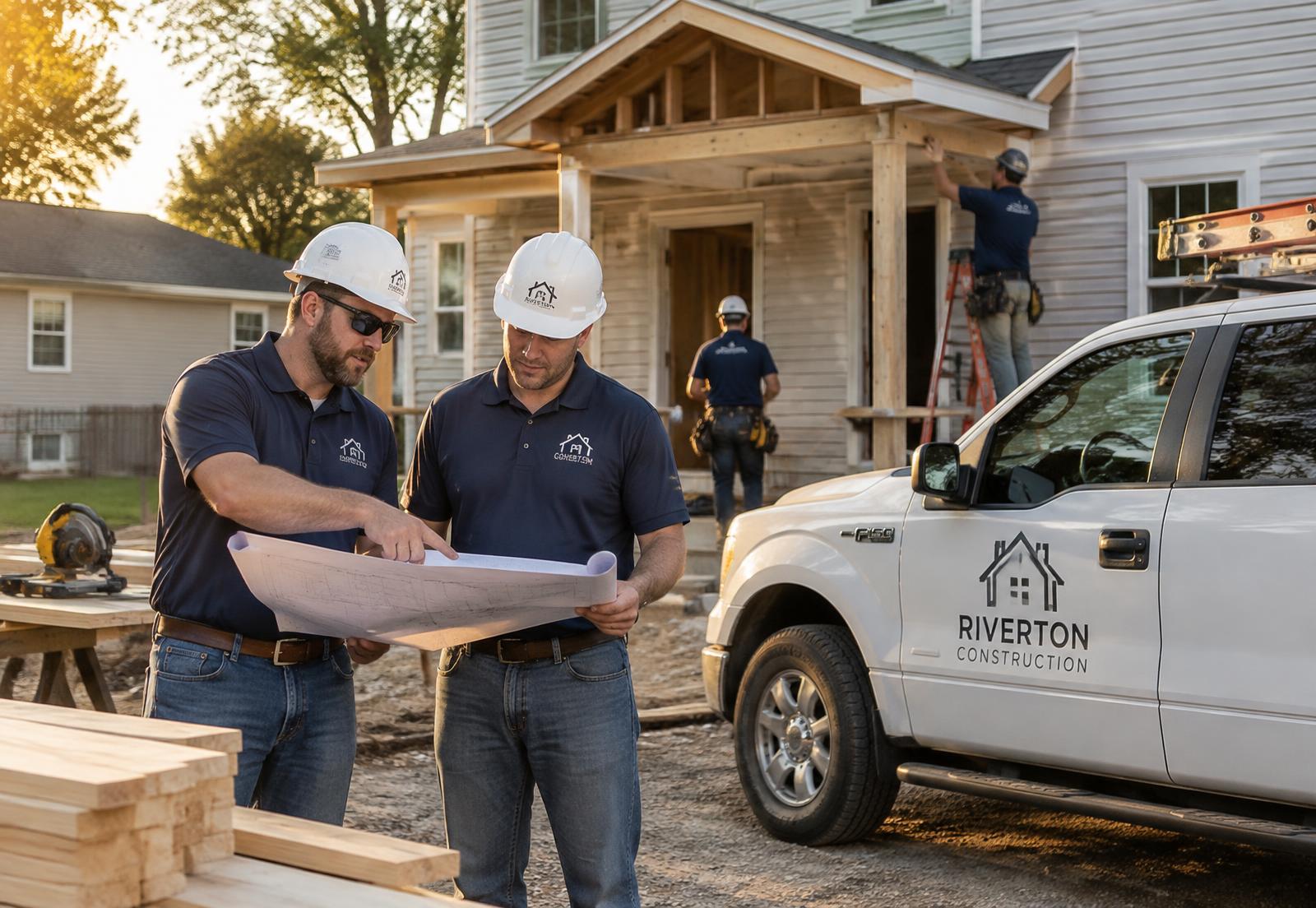 Contractor at an active residential project