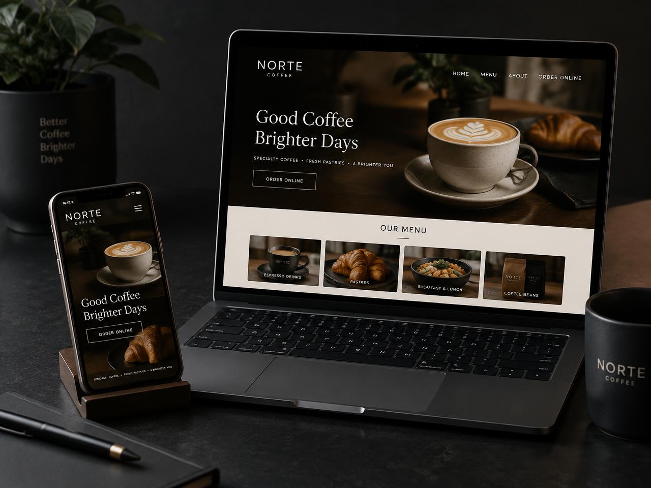 Website for Restaurants and cafés